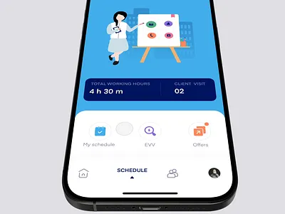 Patient Visit Verification via NFC or Keys branding design illustration mobile app mobile design mobile ui ui ux uxdesign