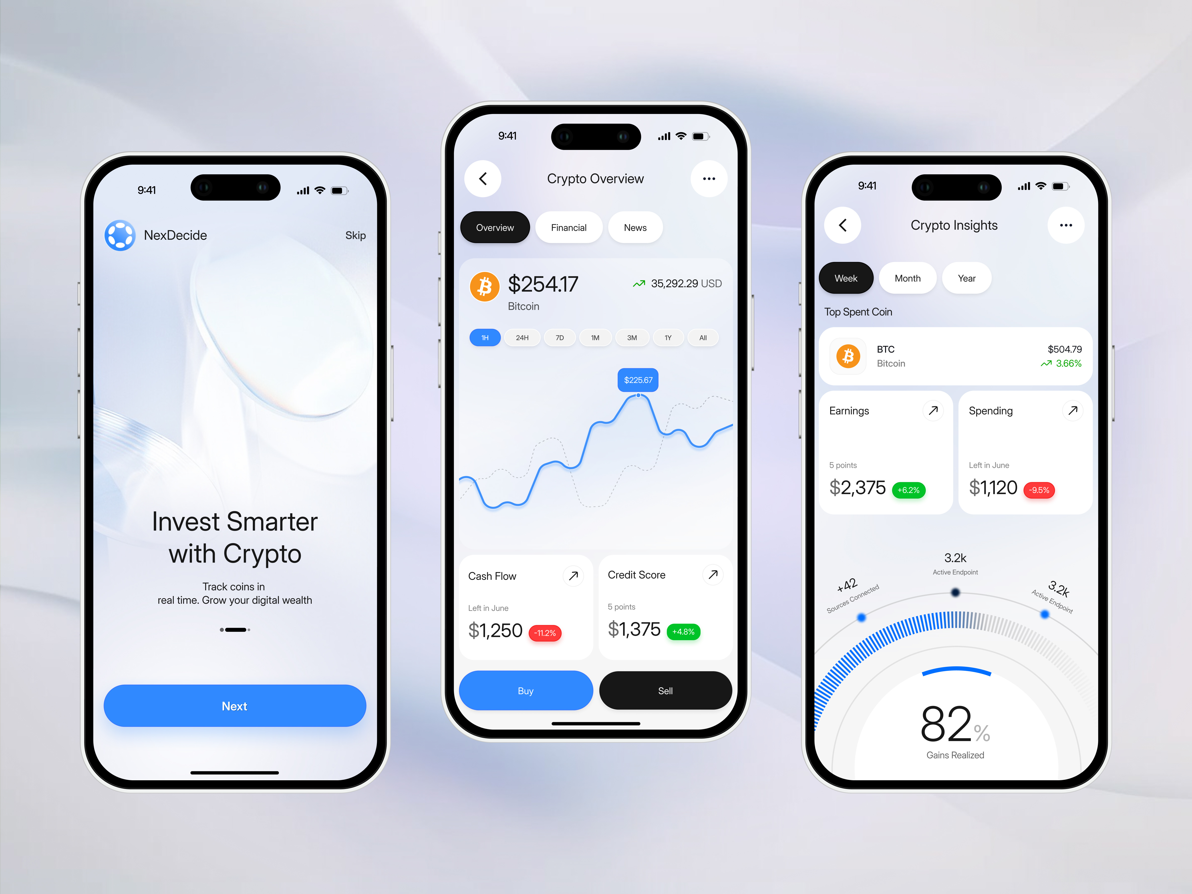 Smart Finance & Crypto Wallet App app appdesign appui bitcoin wallet crypto crypto app crypto currency crypto exchange crypto wallet earn finance finance crypto interface mobileapp smart wallet trading app trend uiux wallet wallet crypto