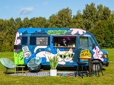 EstroOrdinary ice cream by NOPE - bus design animation art direction brand design branding car design cars colorful concept design creative campaign design food graphic design illustration storytelling