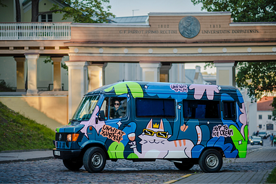 EstroOrdinary ice cream by NOPE - bus design animation art direction brand design branding car design cars colorful concept design creative campaign design graphic design illustration storytelling