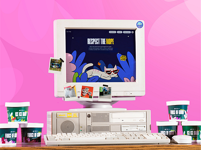 EstroOrdinary ice cream by NOPE - website 3d animation art direction brand design branding colorful concept design creative campaign design graphic design illustration motion graphics storytelling ui ux web web design webflow