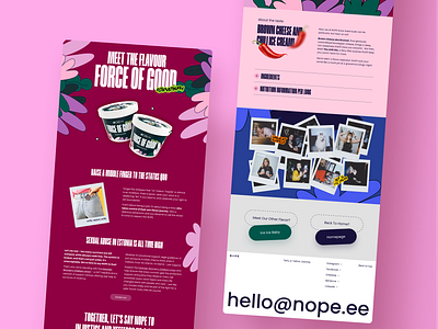 EstroOrdinary ice cream by NOPE - website 3d animation art direction brand design branding colorful concept design creative campaign design food graphic design illustration motion graphics storytelling ui ux web web design webflow website