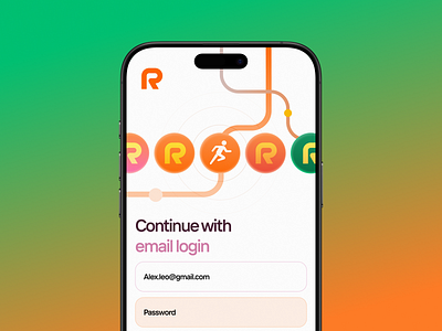Login app branding color design illustration iphone logo page ui web
