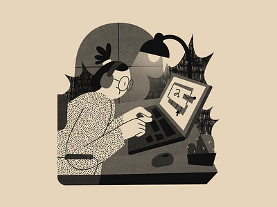 Freelance Life: Deadlines 2dillustration adobe illustrator branding character design editorial education illustration illustrator procreate shapes texture vector webillustration