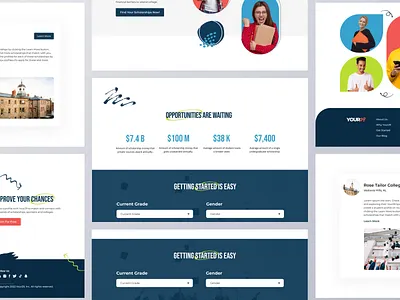 Find Scholarship Landing page , Online Scholarship, Your29 agency landing page find scholarship landing page get scholarship landing page modern webpage modern website online scholarship online scholarship web page scholarship landing page ui ux design uiuxdesign ux designer web page design website your29