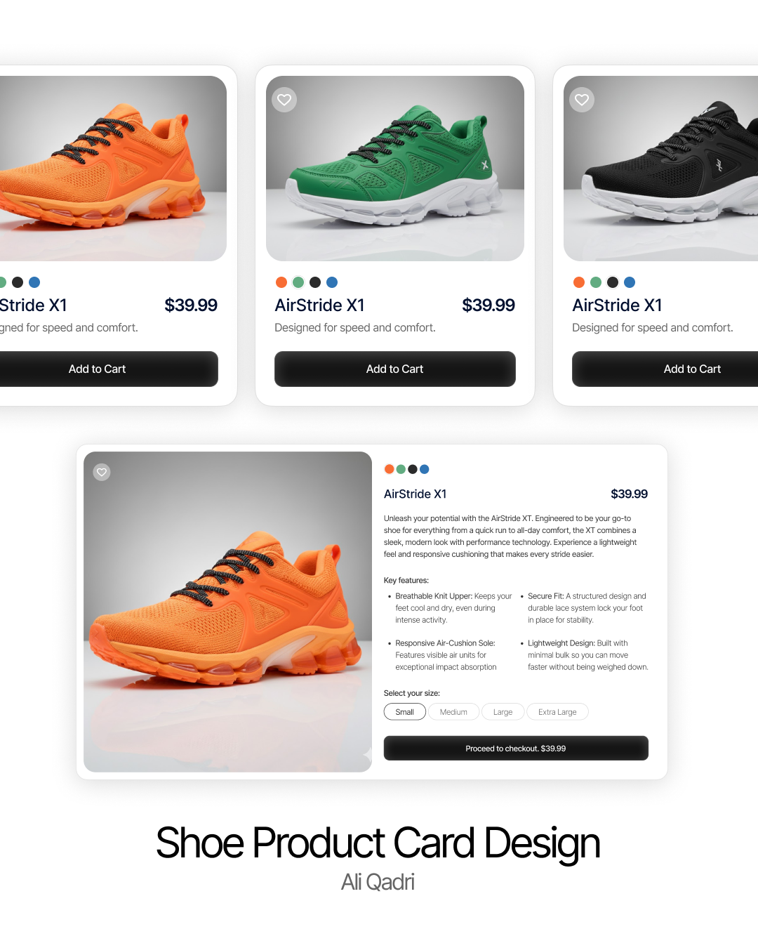Product Card Design ~ Shoe Design add to cart card design cart e commerce e commerce shop ecommerce ecommerce shop online marketing online store online store commerce product branding product card product catalog product details product page shop shopping cart store ui