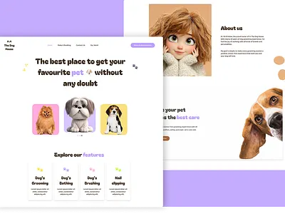 The Dog House branding dog website graphic design ui website design