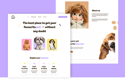 The Dog House branding dog website graphic design ui website design