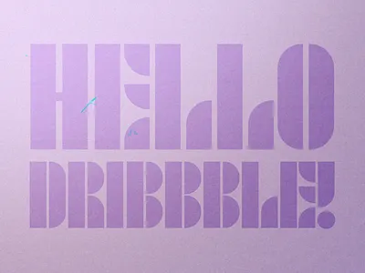 Hello Dribbble! 🏀 2d animation animation design graphic design hello dribbble logo animation motion graphics text animation type typography animation