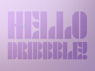 Hello Dribbble! 🏀 2d animation animation design graphic design hello dribbble logo animation motion graphics text animation type typography animation