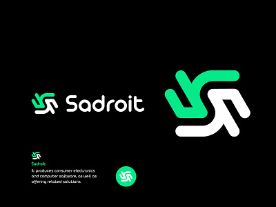 Tech logo,Sadroit logo design,crypto logo branding design icon identity letter logo logo logo design mark minimalism modern symbol tech technology vector