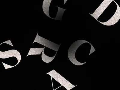 Chiaroscura typeface animation motion graphics serif