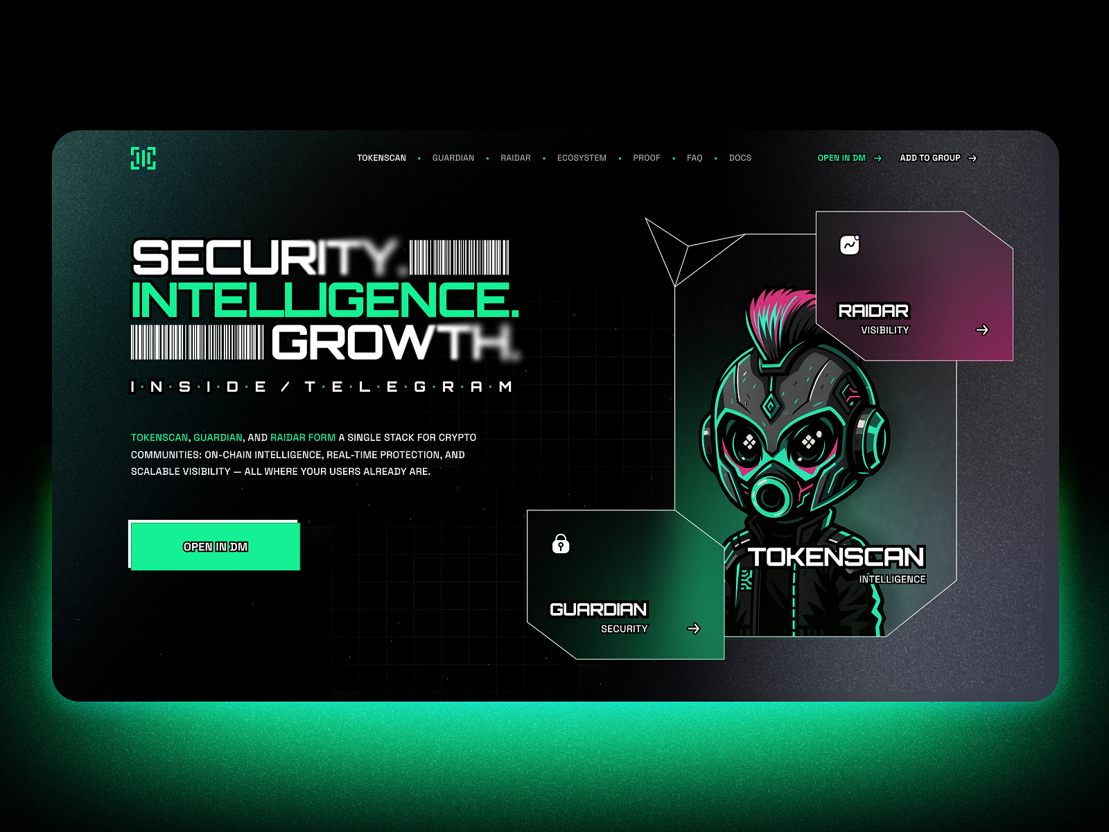 TokenScan — Web3 Intelligence Stack UI / Cyberpunk Design by Zarutsky ...