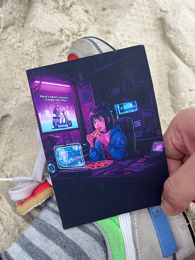 Meridian Postcard graphic design postcard