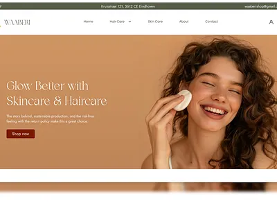 Waaberi: A shopify Store haircare website design shopify store skin care website website design