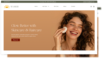 Waaberi: A shopify Store haircare website design shopify store skin care website website design