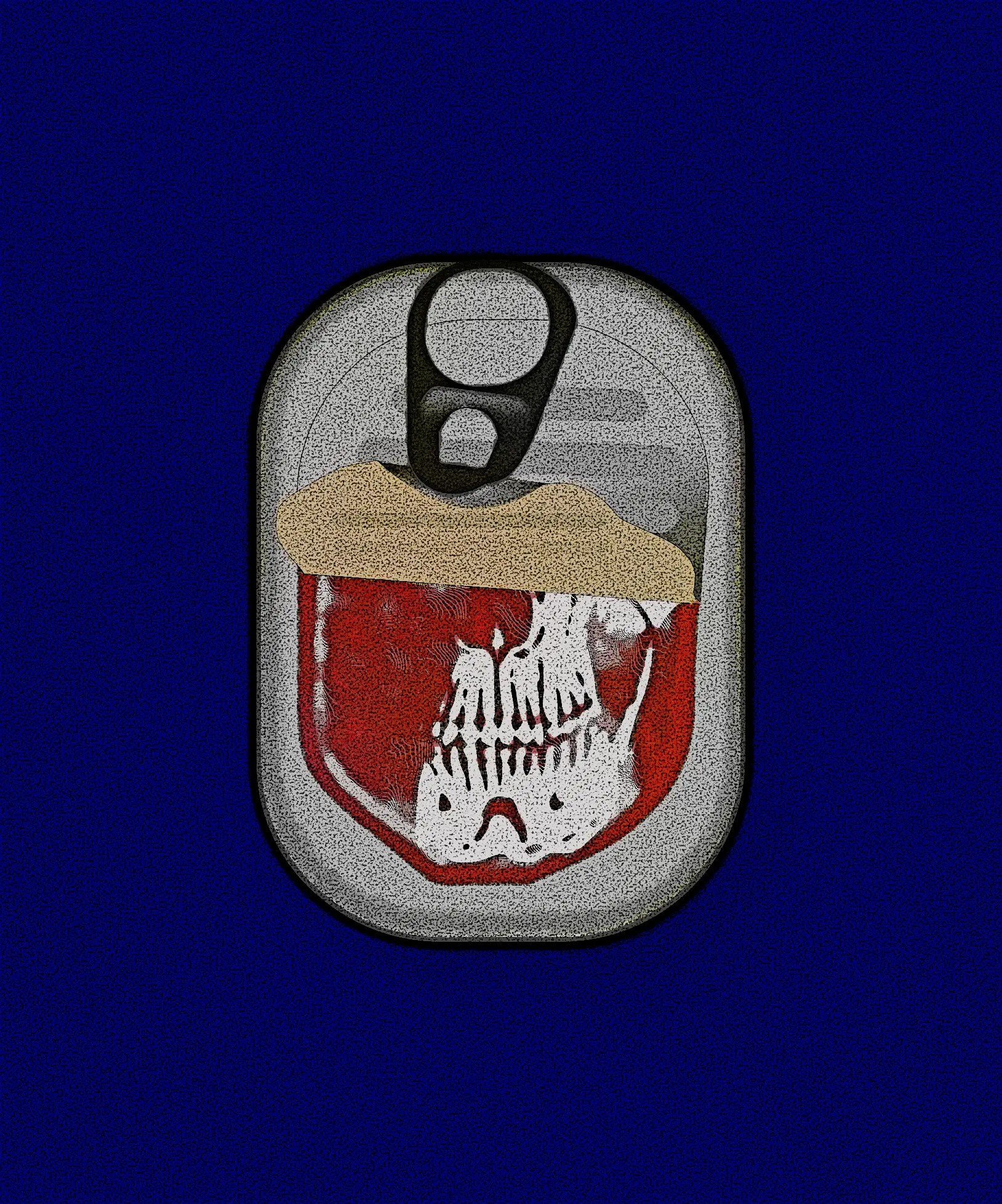 Ring Pull brains chunks doodle illustration more brains noise ring pull sauce shunte88 vector