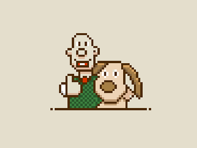 wallace and gromit wallace and gromit drawings wallace and gromit fanart wallace and gromit illustration wallace and gromit illustrations wallace and gromit pixel art wallace and gromit vector