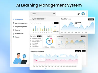 AI Learning Management System (AI LMS) UI UX Design ui ux