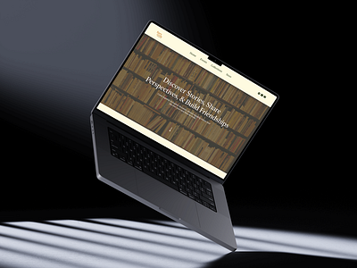Book Club Website branding figma logo ui design website design