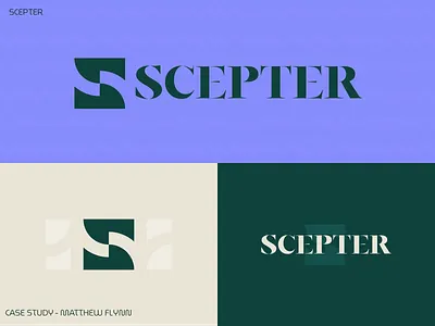 Scepter - Brand Concept brand design green logo purple s