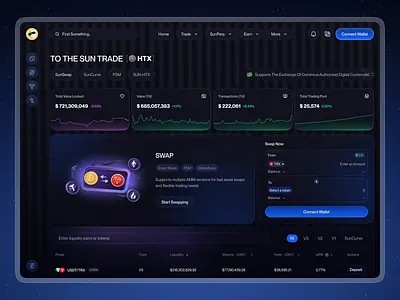 DeFi Protocol For Meme Coin blockchain crypto exchange defi exchange landing page meme coin meme coin website meme landing page minimal design modern design token swap trading ui design web design web3 website concept