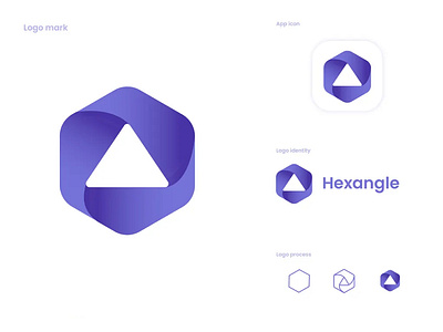 Hexagon and triangle logo design a b c d e f g h i j k l abstract logo branding digital art graphic design hexagon hexagon triangle icon inspiration logo logo design logotype m n o p q r s t u v w x y z motion graphics triangle