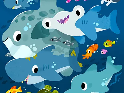 🦈🐠🐟 app branding design graphic design illustration logo typography ui ux vector