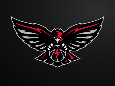 Hawk Basketball Logo mascot athletic logo basketball basketball logo basketball team branding eagle eagle logo esport esportlogo gaming hark hawk basketball hawk logo logo mascot mascot logo red hawk sports sports logo team logo