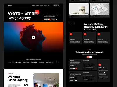 Nexora - Creative Agency agency animation creative creative agency design digital marketing landing page marketing marketing design portfolio presentation design professional service ui uiux ux web design website