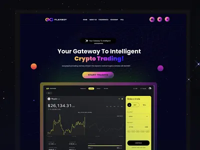 Crypto AI Trading Bot Web Design ai trading bot landing page crypto ai trading crypto ai trading bot trading bot trading bot landing page trading bot website design