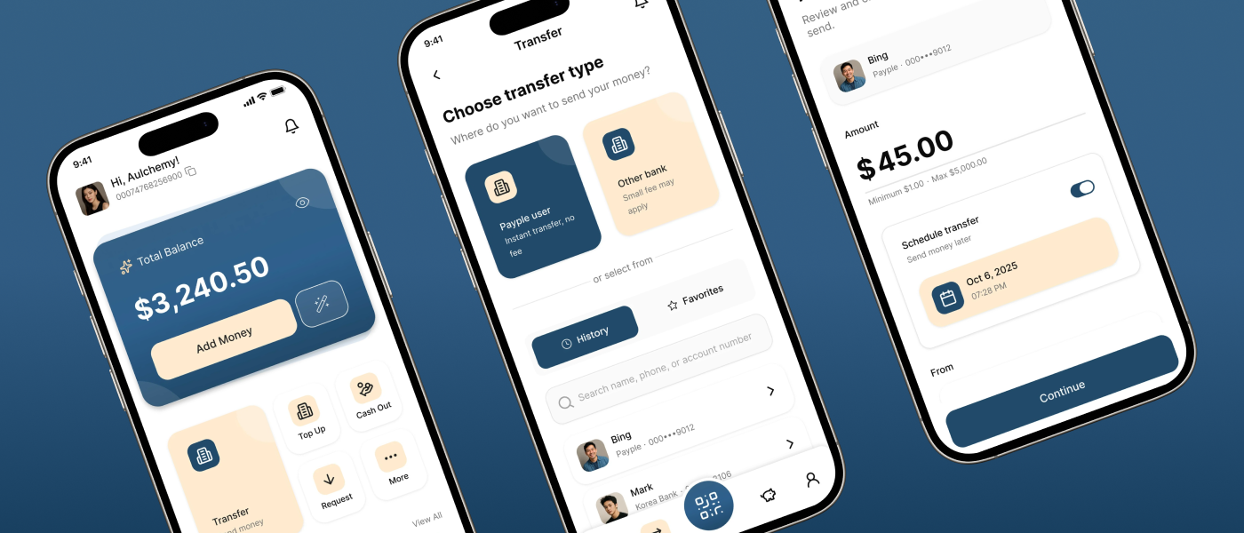 Payple - Digital Banking Mobile App UI Kit application bankdigital dashboardui design fintech mobileapp