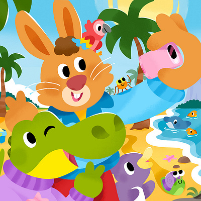 Selfie! 📸⛱️ 🏐🌞 🐊 app branding design graphic design illustration logo typography ui ux vector