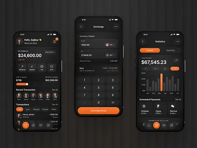 Finance Mobile App Design app design figma app design figma ui ux app designer app ui ux design banking app dark ui design figma app design figma template figma uiux finance app finance mobile app design fintech fintech app fintech app design mobile banking app design modern app ui design ui ui ux design