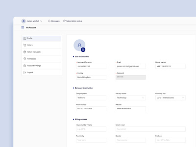 User Profile 100day ui challenge daily ui desktop profile profile ui ui challenge ui design user profile