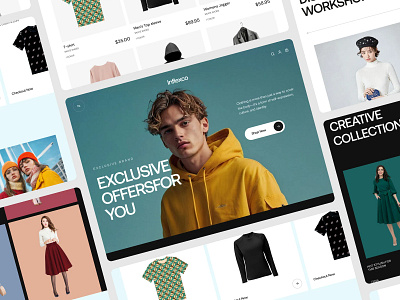 Clothing Ecommerce Website cloth clothing web clothing website e commerce ecommerce ecommerce fashion website fashion brand website fashion ecommerce fashion website landing page online shop shop shopify store template ui web design website