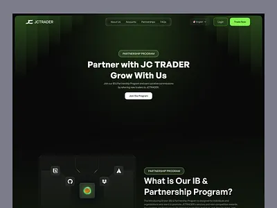 Trading Landing Page | Affiliate affiliate crypto crypto trading cryptocurrency fintech landingpage prop trading trading trading landing page trading ui ui design ux design web design