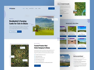 Real Estate Landing Page Design design landing page landing page ui properties sale real estate real estate landing page ui uiux website website redesign