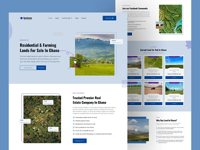 Real Estate Landing Page Design design landing page landing page ui properties sale real estate real estate landing page ui uiux website website redesign