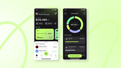 Fintech Mobile App UIUX Design app app design app uiux dark design figma finance fintech fintech app fintech uiux minimal mobile app mobile banking mobile screen mobile ui modern app ui modern design ui uiux