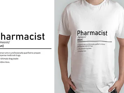 Pharmacist T-Shirt Typography Design POD drugs health pharmacy t shirt design t shirt svg template