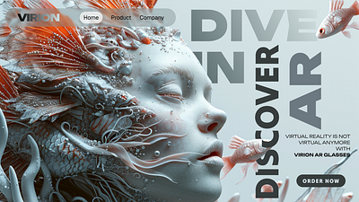 Creative Hero UI Design clean ui creative hero ui creative ui design futuristic ui graphic design hero section hero ui modern ui ui design ui ux web design