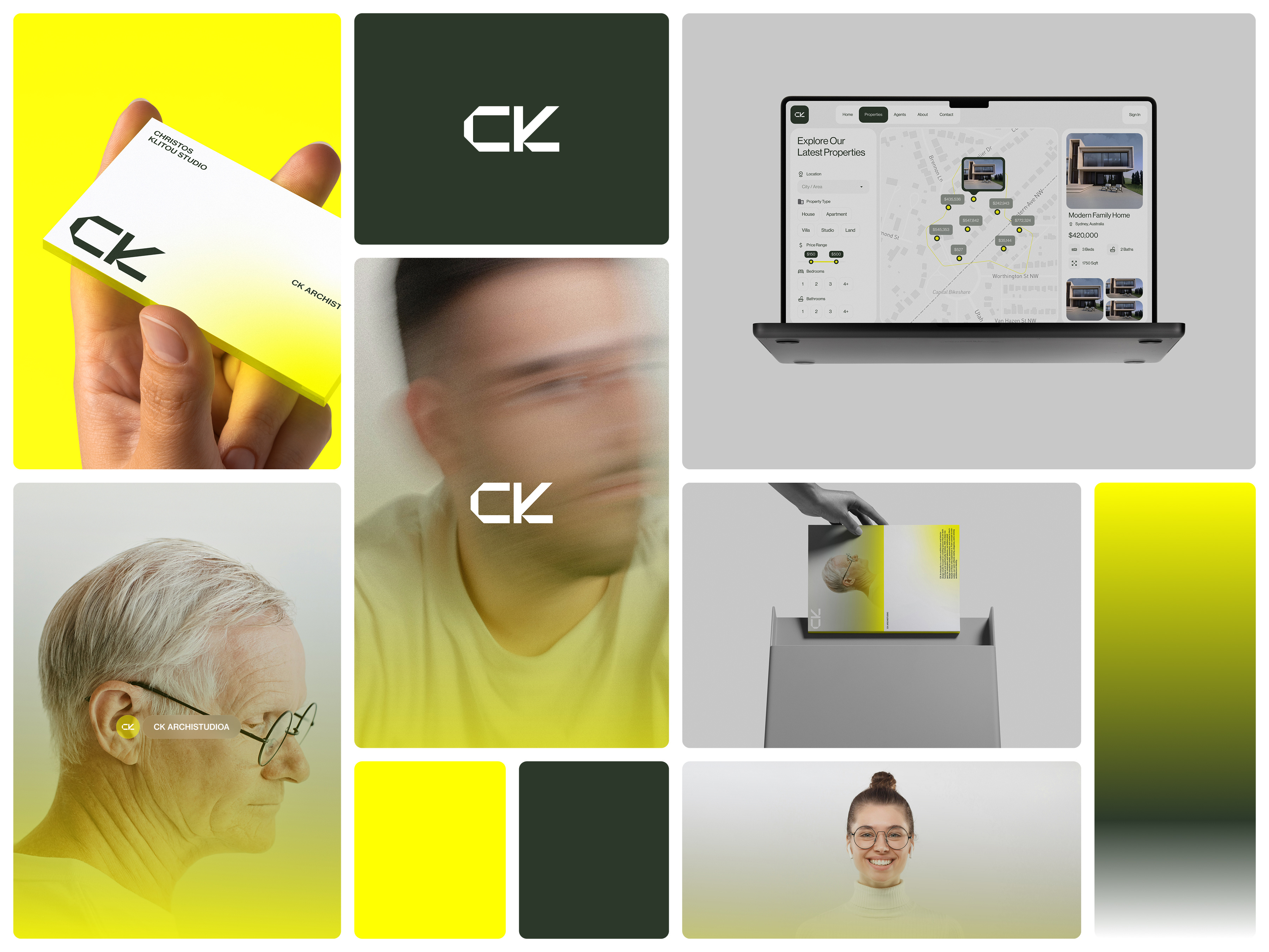 CK Architecture architecturalstudio architecture branding buildingdesign design develope graphic design home house interior logo minimal ui visualidentity