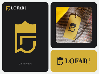 Lofar King | Luxury L+F+R Logo for Fashion, Lifestyle & Brands apparel logo brandidentity branding clothing logo creative logo crown logo elegant logo fashion brand fashion logo lifestyle brand logo logo logodesign logotype luxury brand logo luxury fashion luxury logo modern logo monogram logo premium branding premium logo