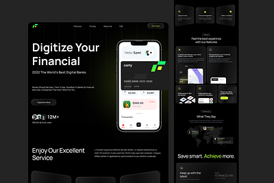 Carty - Finance App Website app banking banking app branding card design finance finance app finance landing page graphic design money saas template ui