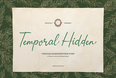 Temporal Hidden | Vintage Handwritten feminine