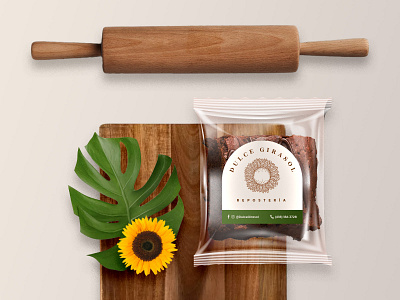 Dulce Girasol bakery branding identity logo packaging