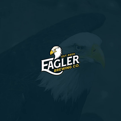 Eagler Brewing Co.: Minimal Eagle Mascot Logo Design brand identity branding design design logo flat graphic design icon illustration logo logo design logos logotype minimal minimalist modern timeless ui unique