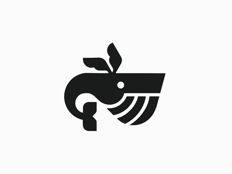 Flying Whale logo design - credit: @anhdodes 3d anhdodes logo animation branding design graphic design illustration logo logo design logo designer logodesign minimalist logo minimalist logo design motion graphics ocean animal logo sea animal logo ui whale logo design