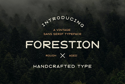 SALE Forestion Font alphabet badge font display distressed logo logo font multilingual outdoor retro sale forestion font sans serif texture typeface nature uppercase vintage aged